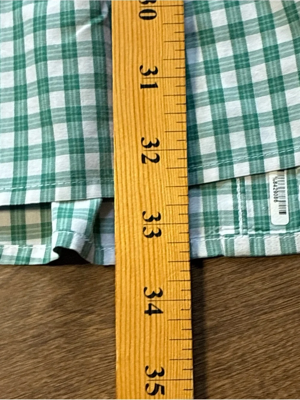 Harbor Bay 4XL Plaid Button Up Short Sleeve Shirt Green Casual